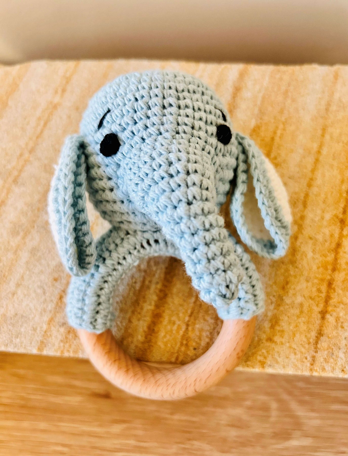 Crotchet Elephant Baby Rattle: Hamper My Style