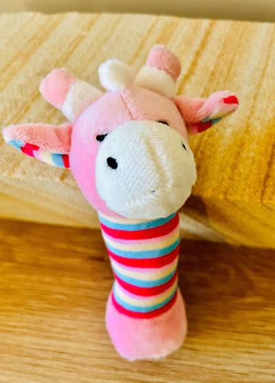 Pink Giraffe Baby Rattle - Hamper My Style