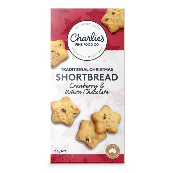 White Chocolate and Cranberry Shortbread 130g