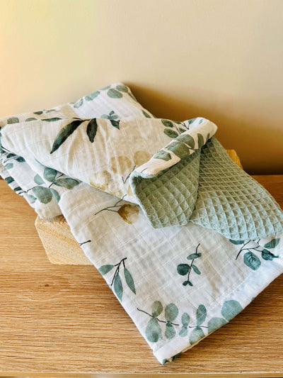 Organic Cotton Muslin Waffle Wrap - Hamper My Style