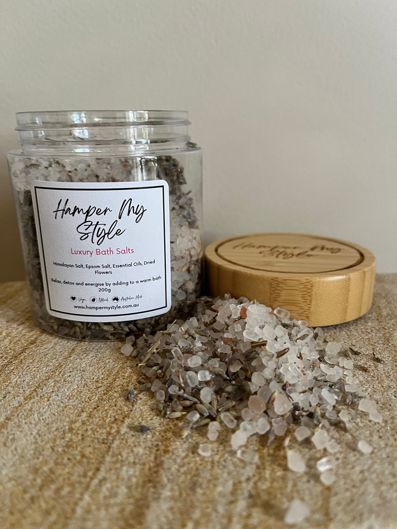 Handmade Bath Salts - Epsom and Himalayan - Hamper My Style