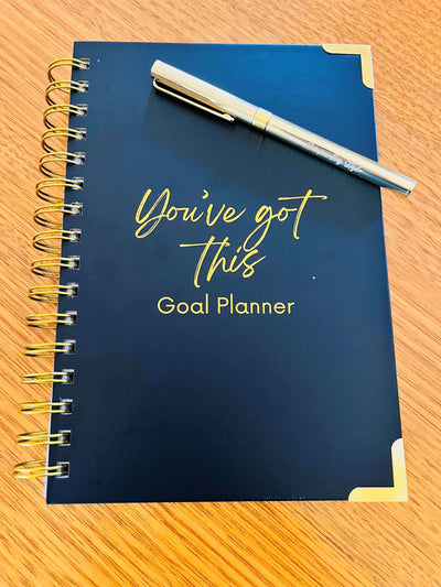 Goal Setting Journal - You’ve Got This - with Gold Metal Pen - Hamper My Style