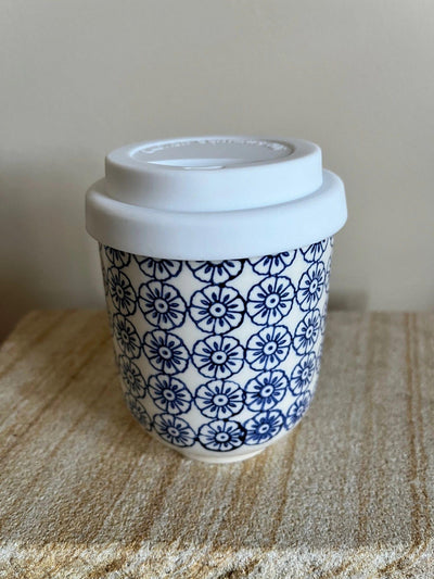 Hand Printed Ceramic Takeaway Mugs 280ml - Hamper My Style