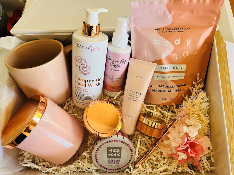 Luxury Rose and Rose Gold Gift Hamper for Her - Hamper My Style