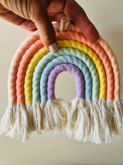 Macrame Rainbow Wall Hanging - Hamper My Style