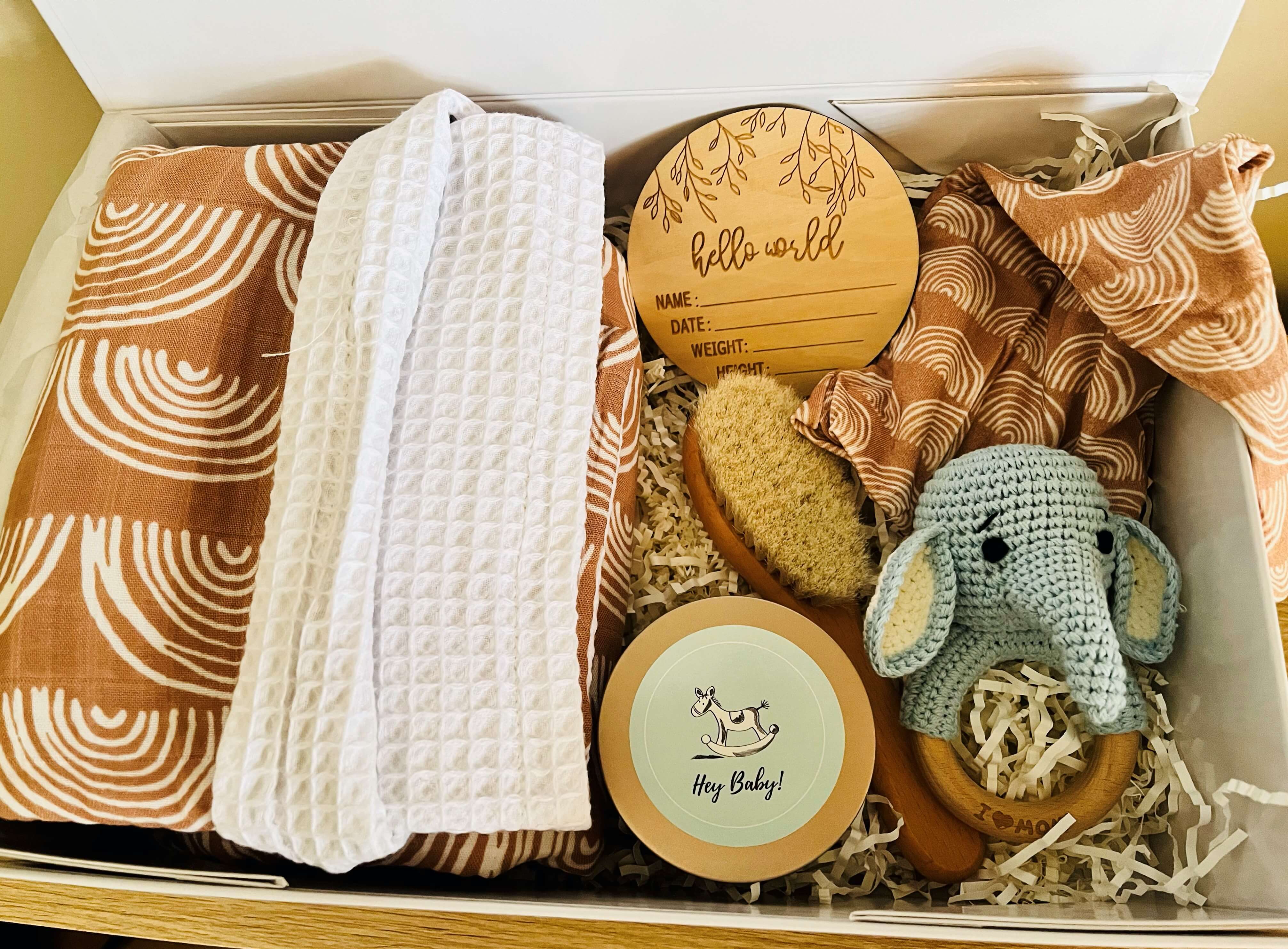 Newborn Unisex Elephant-themed Keepsake Box – Tiny Welcome