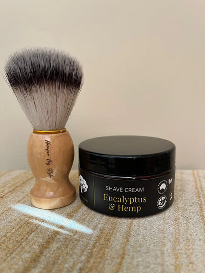 Shave Cream and Hamper My Style Shaving Brush - Hamper My Style